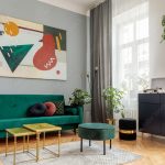 Stilvolles Ambiente eines Wohnzimmers